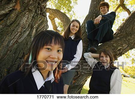 Group of teenage students View Large Photo Image Stock Image - Group of teenage students. Fotosearch
