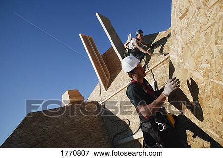 Stock Photo - House construction. Fotosearch