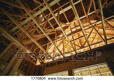 Picture - Interior of new house construction. Fotosearch