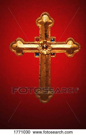 Stock Image - Jeweled cross. Fotosearch