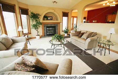 Living room View Large Photo Image Stock Photo - Living room. Fotosearch