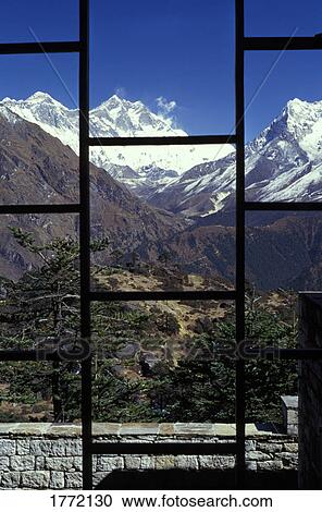 Looking out of a window onto a mountain view View Large Photo Image Stock Image - Looking out of a window onto a mountain view. Fotosearch