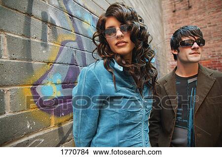 Male and female fashionable models View Large Photo Image Picture - Male and female fashionable models. Fotosearch