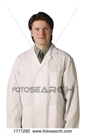 man in lab coat