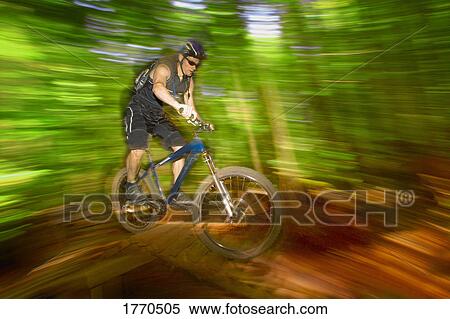 Stock Photography - Mountain biker. Fotosearch