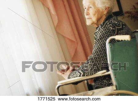 Portrait of Senior in wheelchair View Large Photo Image Stock Photography - Portrait of Senior in wheelchair. Fotosearch