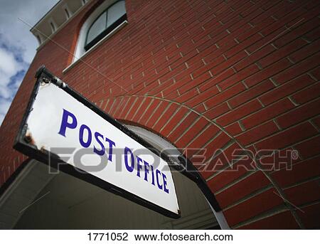 Post office sign View Large Photo Image Stock Image - Post office sign. Fotosearch