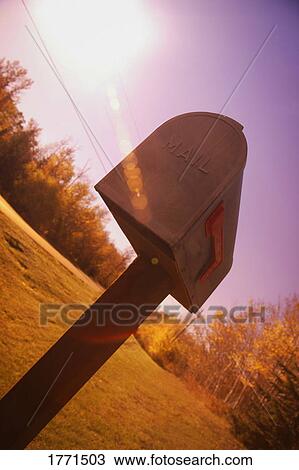 Stock Image - Rural mailbox. Fotosearch