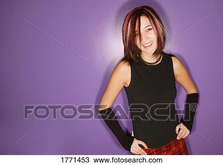Smiling teenage girl View Large Photo Image Stock Image - Smiling teenage girl. Fotosearch