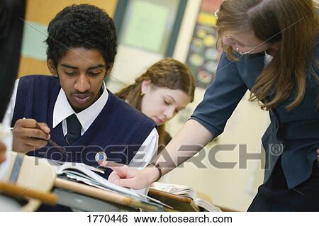 Stock Photograph - Students in class. Fotosearch