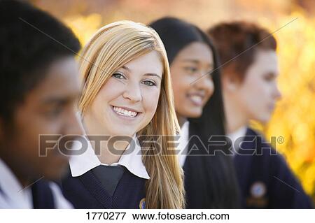 Students in school uniform View Large Photo Image Stock Photo - Students in school uniform. Fotosearch