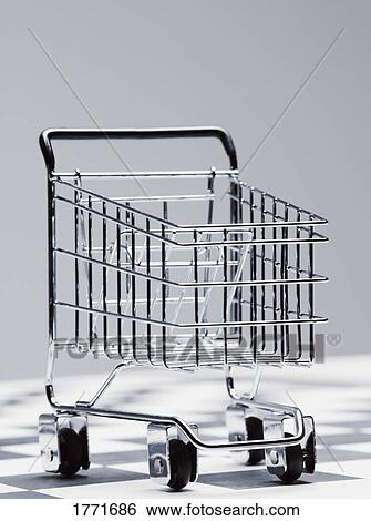 Stock Photograph - Supermarket trolley. Fotosearch