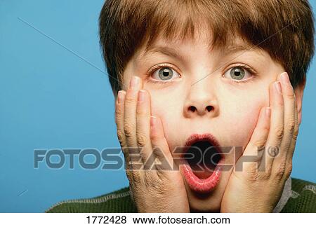 Surprised child View Large Photo Image Stock Photo - Surprised child. Fotosearch
