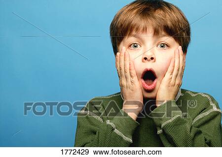 Stock Photo - Surprised child. Fotosearch