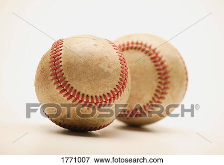 Two dirty baseballs View Large Photo Image Stock Photo - Two dirty baseballs. Fotosearch