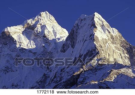 Two mountain peaks View Large Photo Image Stock Photo - Two mountain peaks. Fotosearch