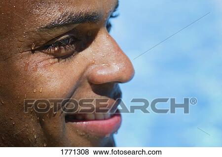 Wet man View Large Photo Image Stock Photo - Wet man. Fotosearch