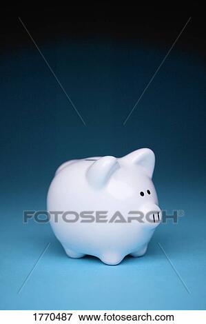 White pottery piggy bank View Large Photo Image Stock Photo - White pottery piggy bank. Fotosearch