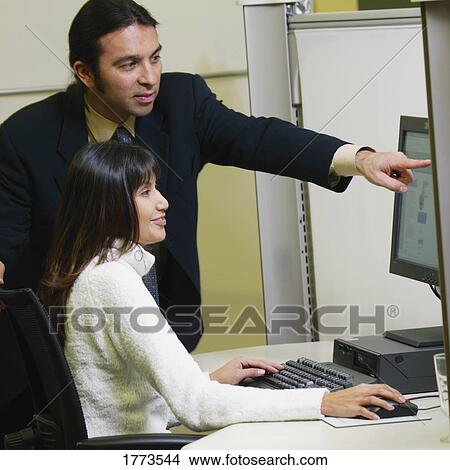 Adult man and woman in the office View Large Photo Image Picture - Adult man and woman in the office. Fotosearch