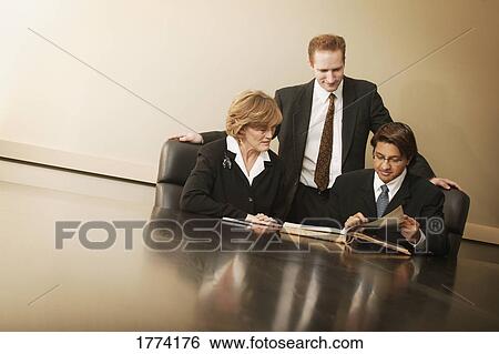 Stock Photograph - Business colleagues. Fotosearch