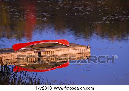 Canoe on dock View Large Photo Image Stock Image - Canoe on dock. Fotosearch