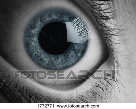 Stock Image - Close-up of eye. Fotosearch