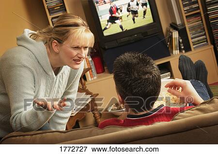 Couple having a dispute View Large Photo Image Stock Photo - Couple having a dispute. Fotosearch