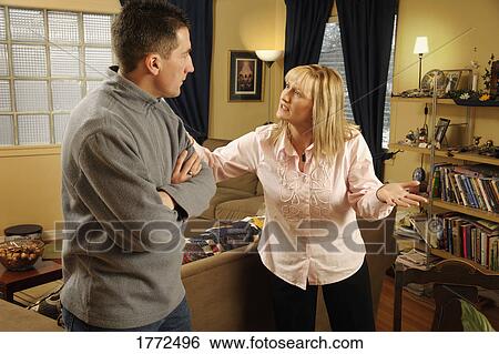 Stock Photograph - Couple having an argument. Fotosearch