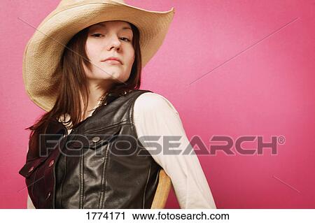 Stock Image - Cowgirl. Fotosearch