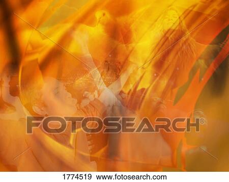 Dove, people worshiping View Large Photo Image Stock Photo - Dove, people worshiping. Fotosearch
