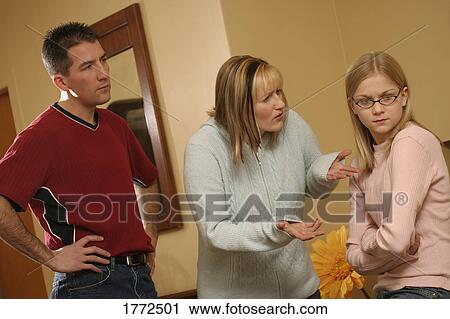 Stock Image - Family dispute. Fotosearch