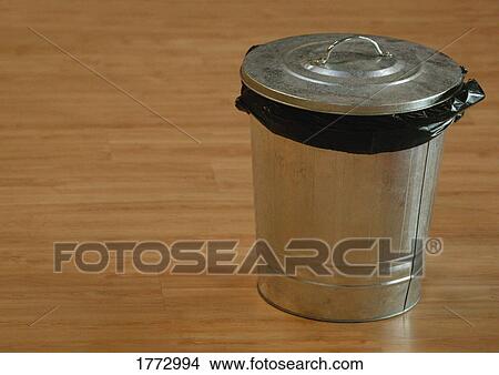 Galvanised dustbin View Large Photo Image Picture - Galvanised dustbin. Fotosearch
