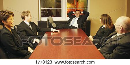 Group of professional people meeting View Large Photo Image Stock Image - Group of professional people meeting. Fotosearch