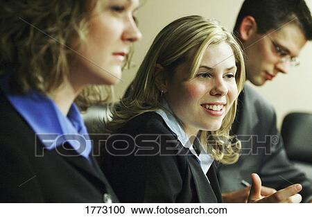 Stock Image - Group of young professionals. Fotosearch