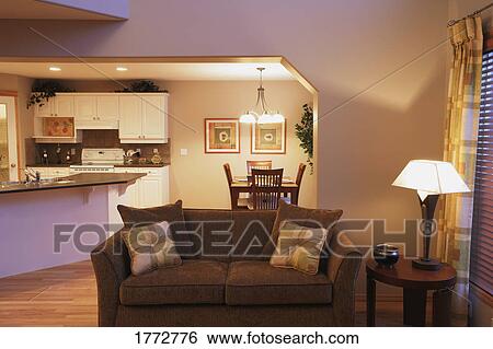 Interior of living space View Large Photo Image Stock Photograph - Interior of living space. Fotosearch
