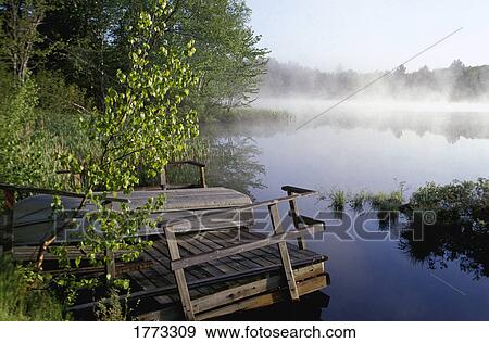 Lake and scenery in early morning View Large Photo Image Stock Photo - Lake and scenery in early morning. Fotosearch