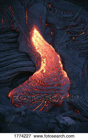 Lava flow View Large Photo Image Stock Photo - Lava flow. Fotosearch