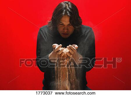 Man with Sand View Large Photo Image Stock Photo - Man with Sand. Fotosearch