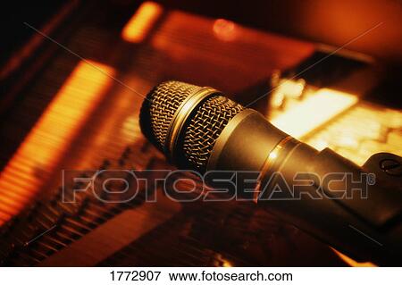 Microphone inside piano View Large Photo Image Stock Photo - Microphone inside piano. Fotosearch