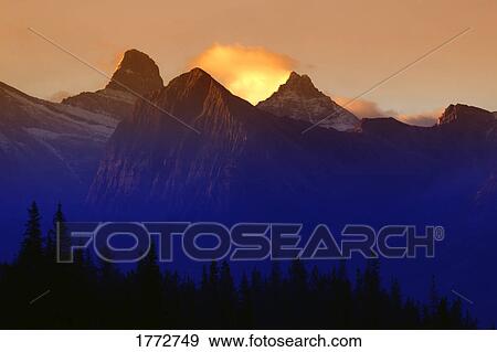 Mountains at sunrise View Large Photo Image Stock Photo - Mountains at sunrise. Fotosearch