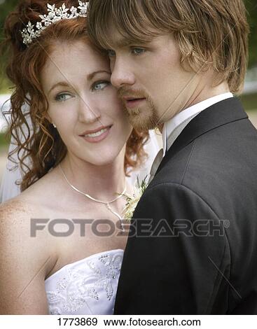 Stock Photo - Newlyweds. Fotosearch