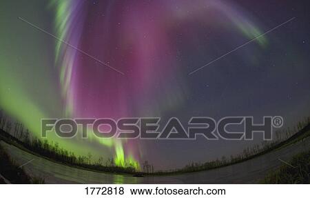 Northern Lights View Large Photo Image Stock Photo - Northern Lights. Fotosearch