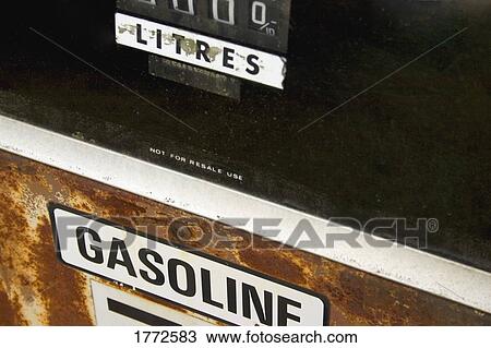 Old gasoline pump display View Large Photo Image Stock Image - Old gasoline pump display. Fotosearch