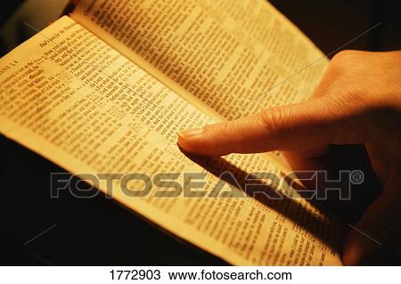 Stock Image - Open bible. Fotosearch