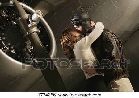 Pilot saying goodbye View Large Photo Image Stock Photograph - Pilot saying goodbye. Fotosearch