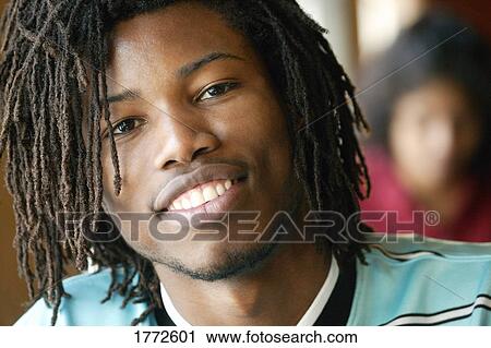 Stock Image - Portrait of African American man. Fotosearch