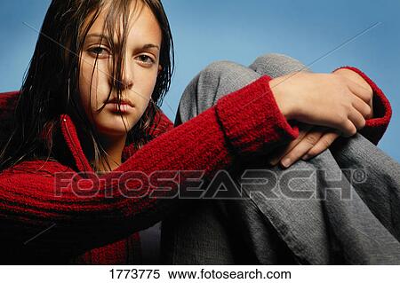 Stock Photography - Portrait of teenager. Fotosearch