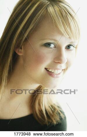 Stock Photo - Portrait of woman. Fotosearch