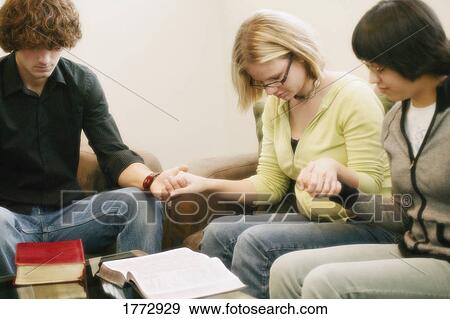Prayer group View Large Photo Image Stock Photo - Prayer group. Fotosearch