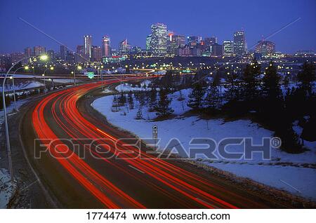 Time delay evening traffic View Large Photo Image Picture - Time delay evening traffic. Fotosearch